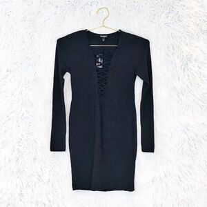 Express lace up sheath dress NWT